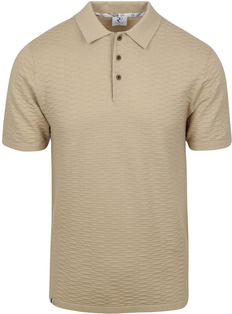 R2 Amsterdam R2 Polo Knitted Beige