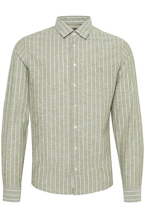 casualfriday Casual Friday CfandrÃ℃ Ls Wide Stripe Linen Mix Sh: