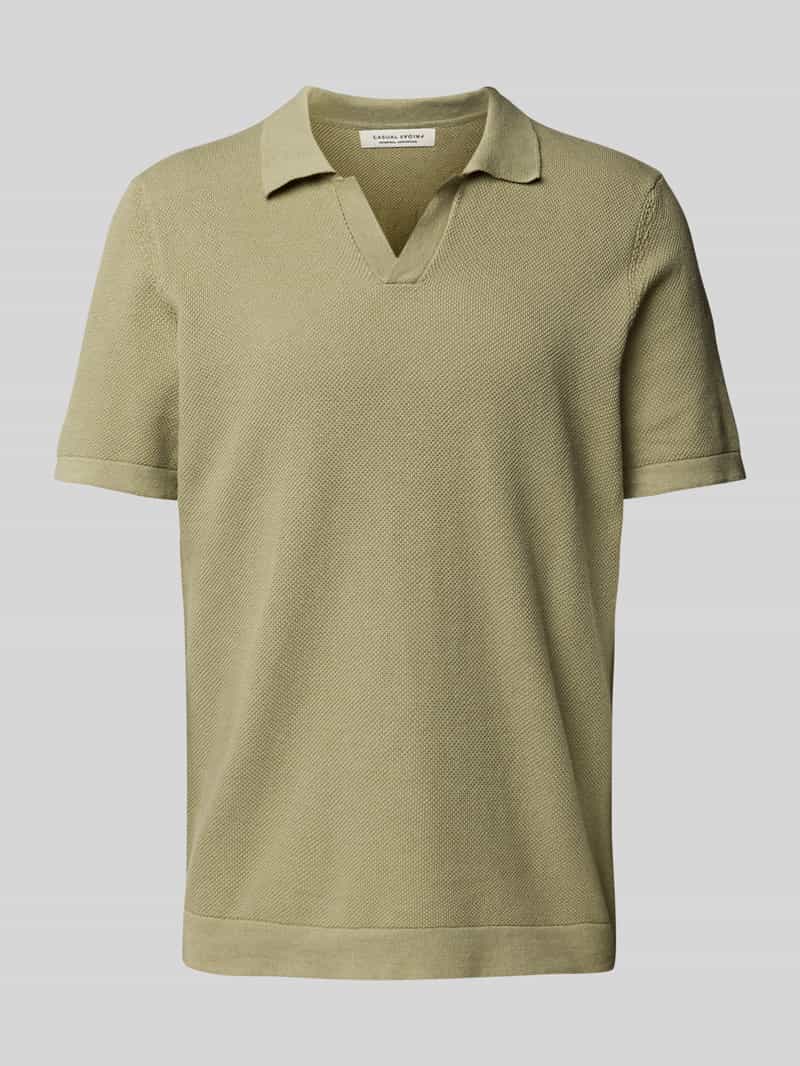 Casual friday Regular fit poloshirt met structuurmotief, model 'MATEO'