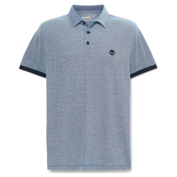 Timberland - Baboosic Brook Oxford Short Sleeve Polo - Poloshirt, grijs