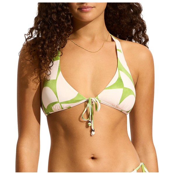 Seafolly - Women's Sunray Long Line Halter Bra - Bikinitop, oranje