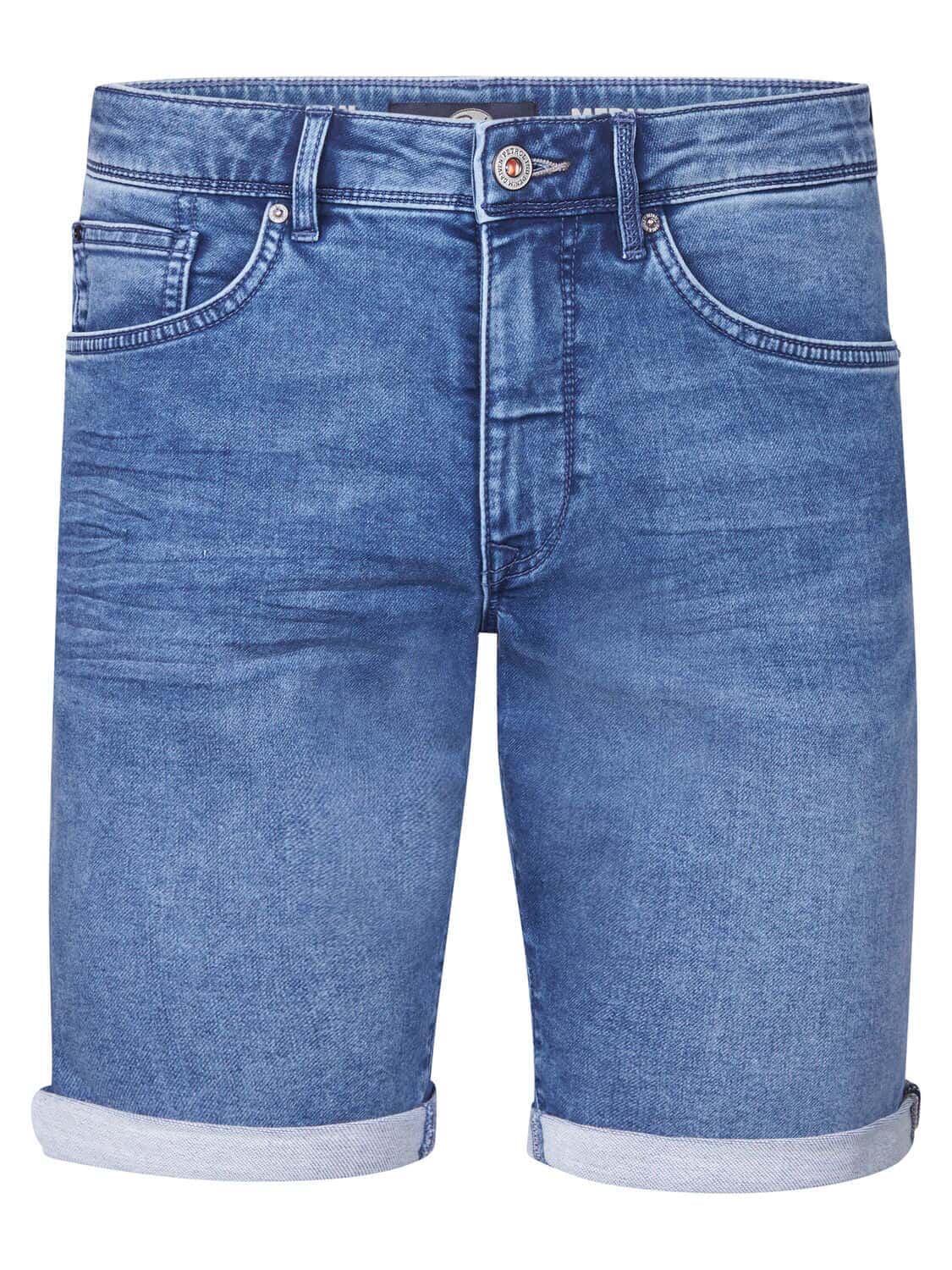 Petrol Shorts Ros Denim Blauw heren