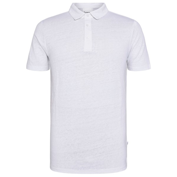 KnowledgeCotton Apparel - Linen Polo - Poloshirt, wit