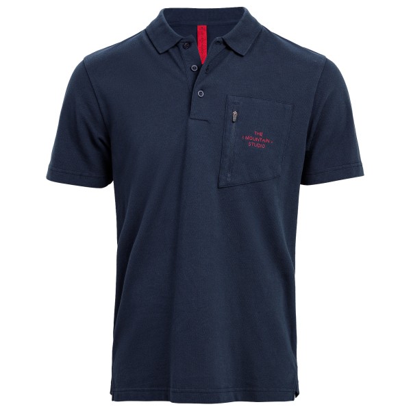 The Mountain Studio - Camp 4 Organic Cotton Piké Poloshirt - Poloshirt, blauw
