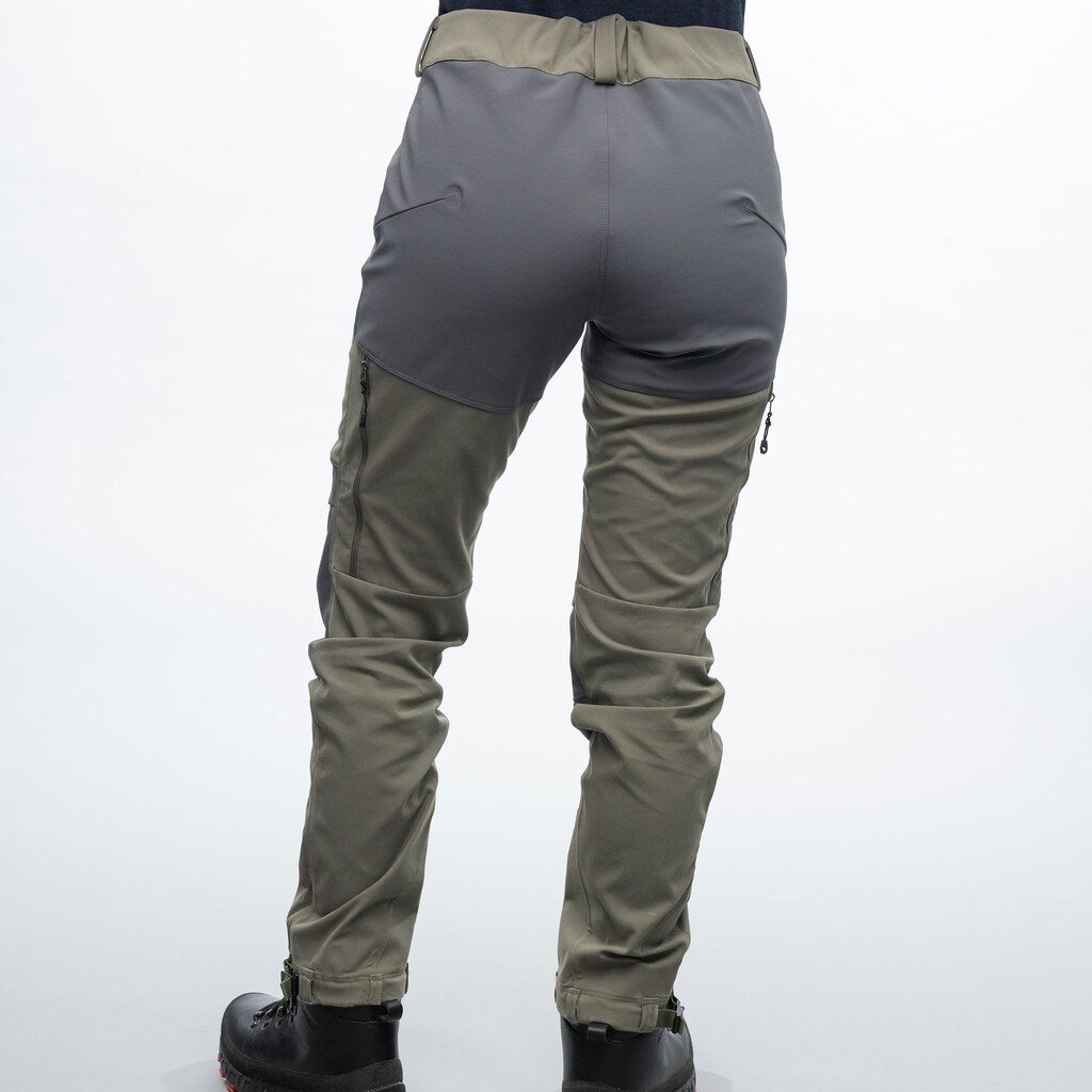 Bergans of Norway Fjorda Trekking Hybrid Pants - Women - Green Mud/Solid Dark Grey