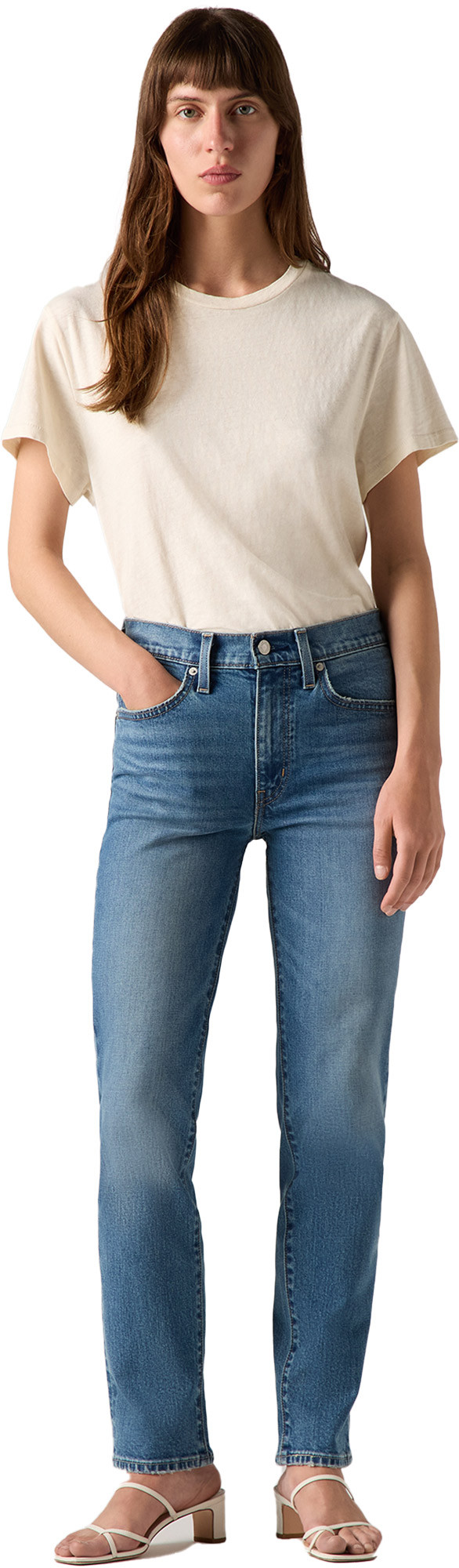 Levi's 724 high rise straight kick start