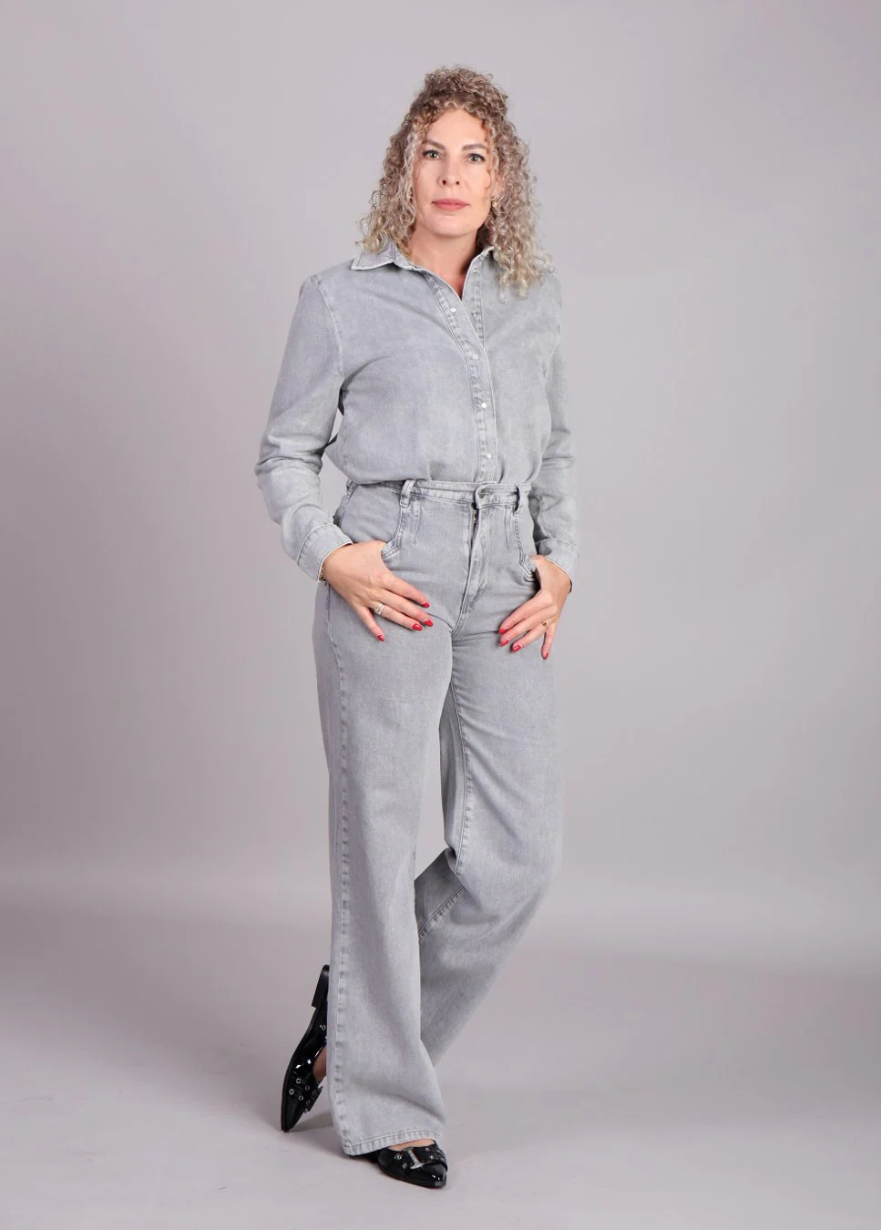 Homage to Denim Homage farrah jeans wide leg