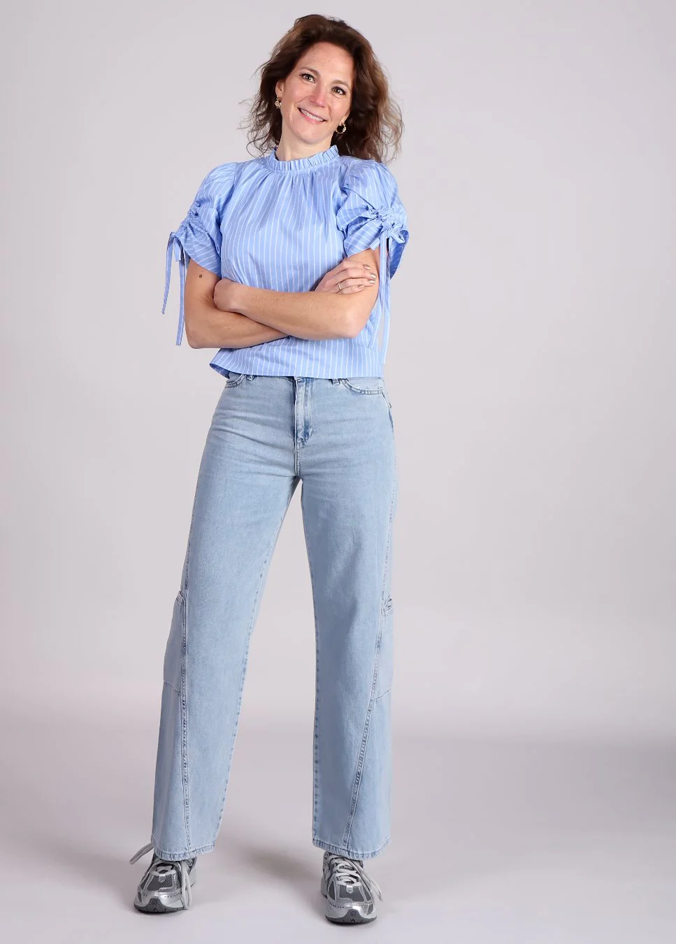 Homage to Denim Homage farrah jeans straight leg zijzakken