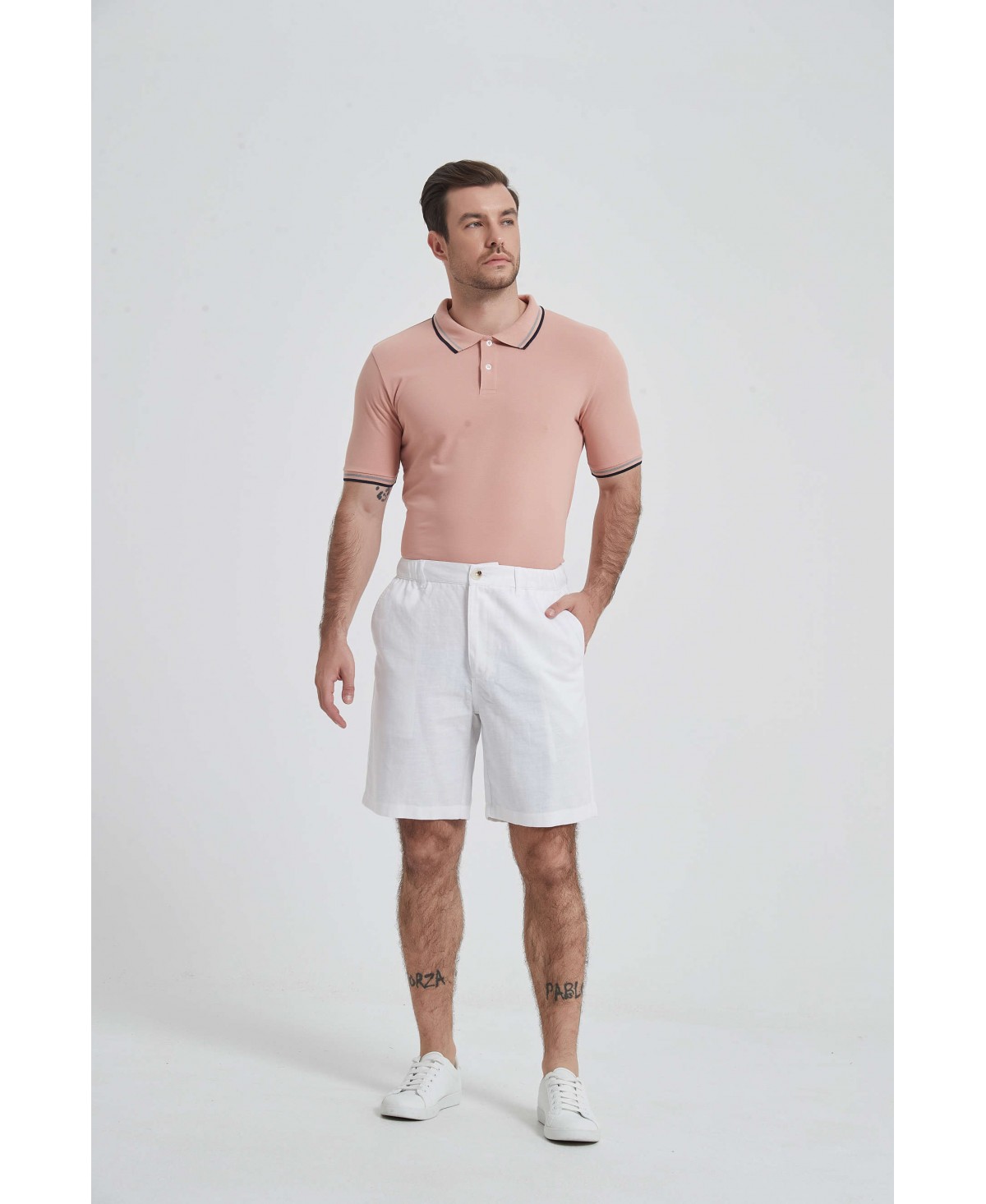 William de Faye Linnen shorts -