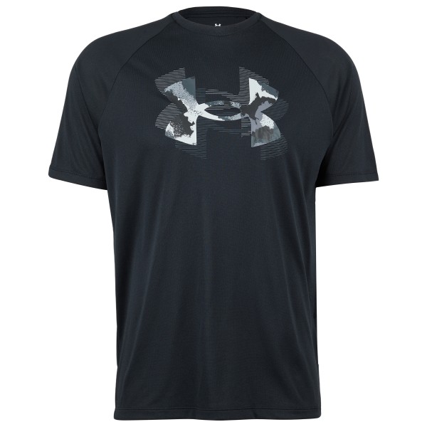 Under Armour - Tech Print Fill S/S - Sportshirt, blauw/zwart
