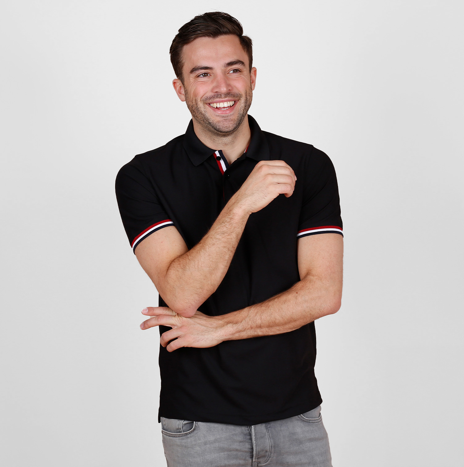 Quick-Q1905 Heren Polo Matchplay | Zwart