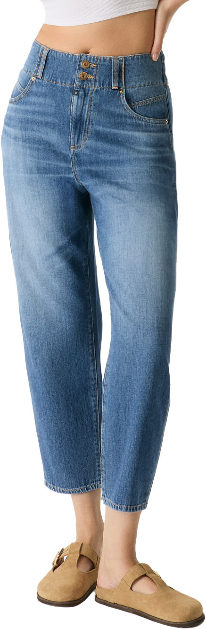 C.O.J. Denim Balloon fit medium blue
