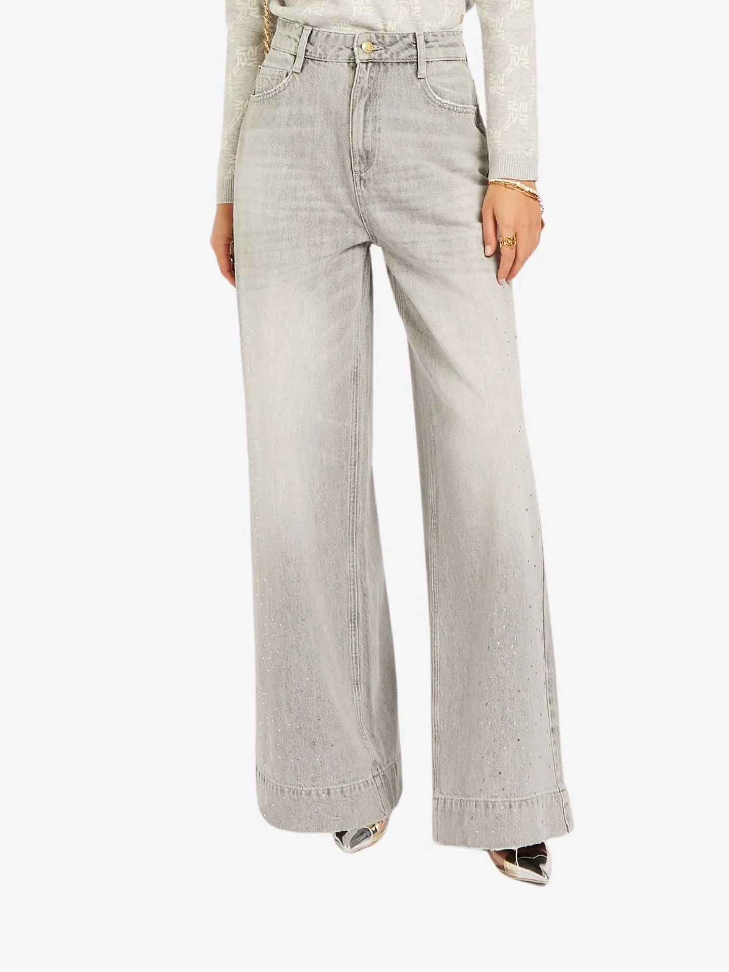 Josh V Dames spijkerbroek jeans bailey grey denim