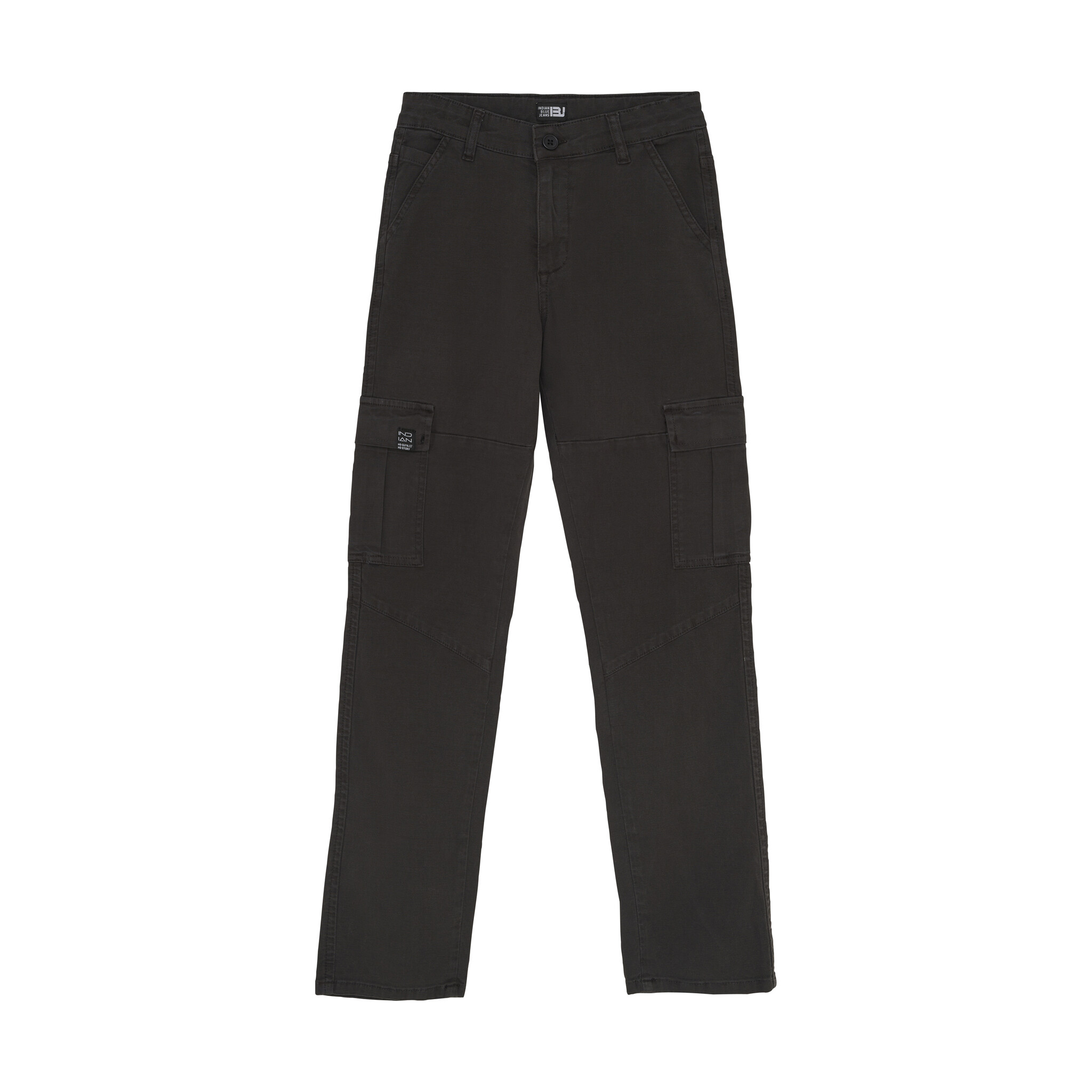 Indian Blue Jeans Zomer jeans broek jongens - grijs - 2551 cargo wide fit