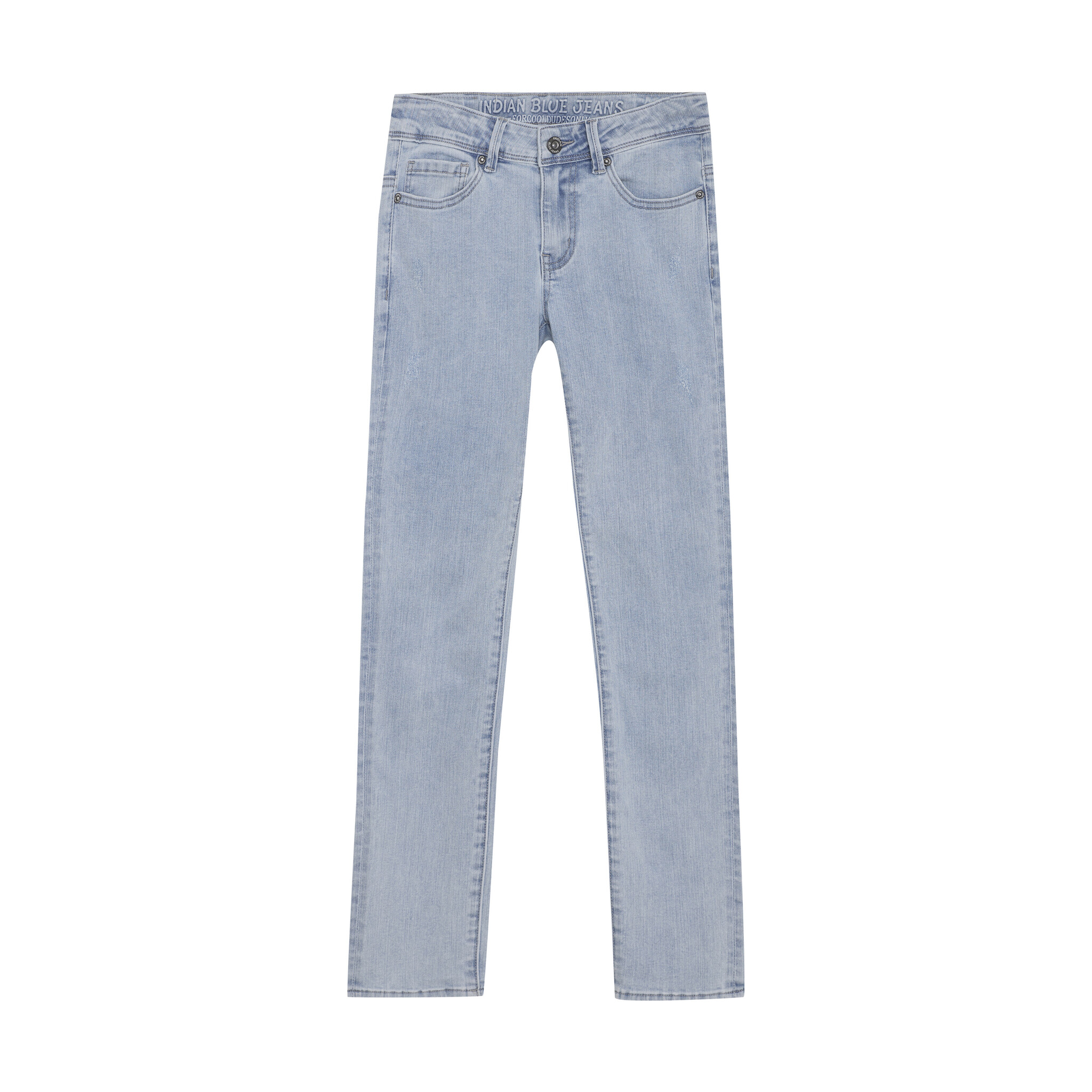 Indian Blue Jeans Zomer jeans broek jongens - licht blauw - 2682 straight fit used