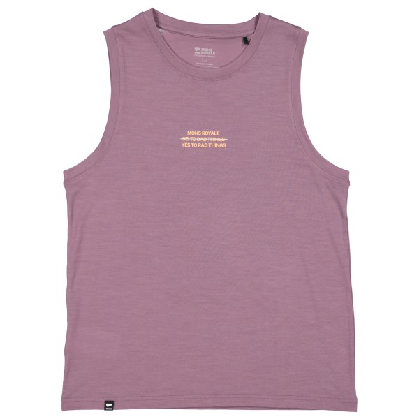 Mons Royale - Women's Icon Merino Tank - Merinoshirt, roze