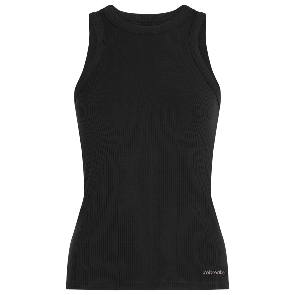 Icebreaker - Women's Merino Rib Lotus Tank - Tanktop, zwart