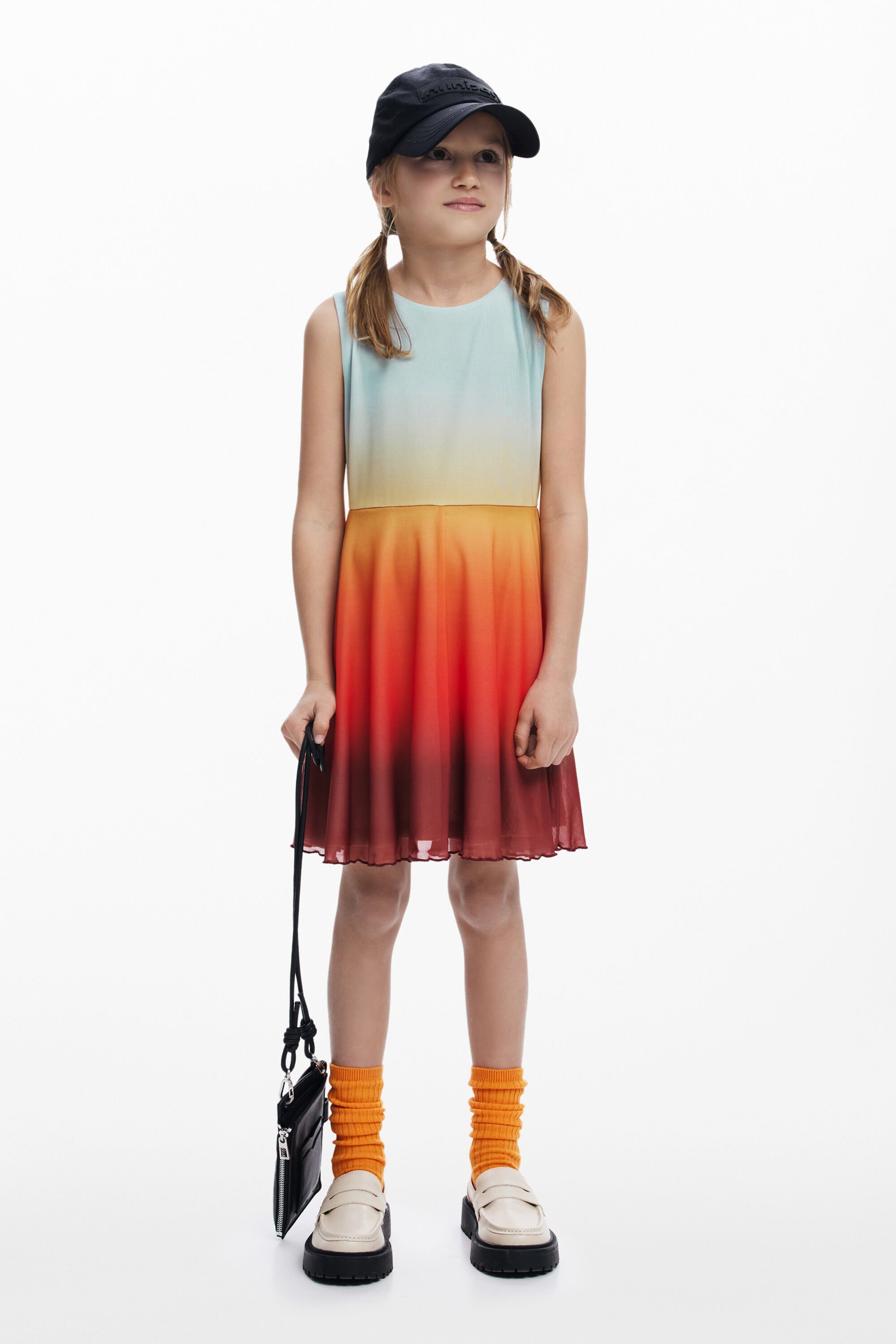 desigual Verlopen kort jurkje - MATERIAL FINISHES