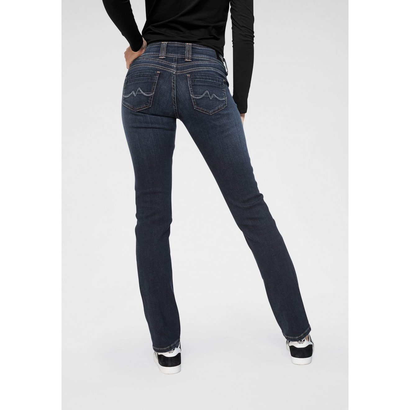 Pepe Jeans Straight jeans GEN in mooie kwaliteit met rechte pijpen en dubbele knoop