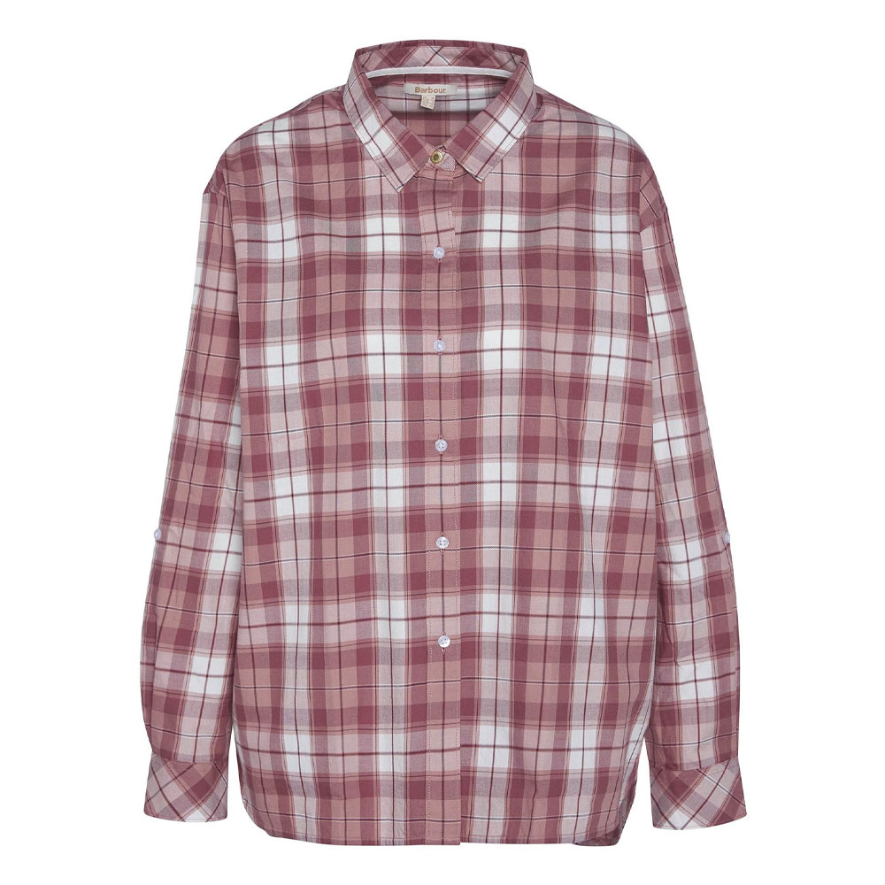 Barbour Damesblouse Angelonia Rose/cloud check