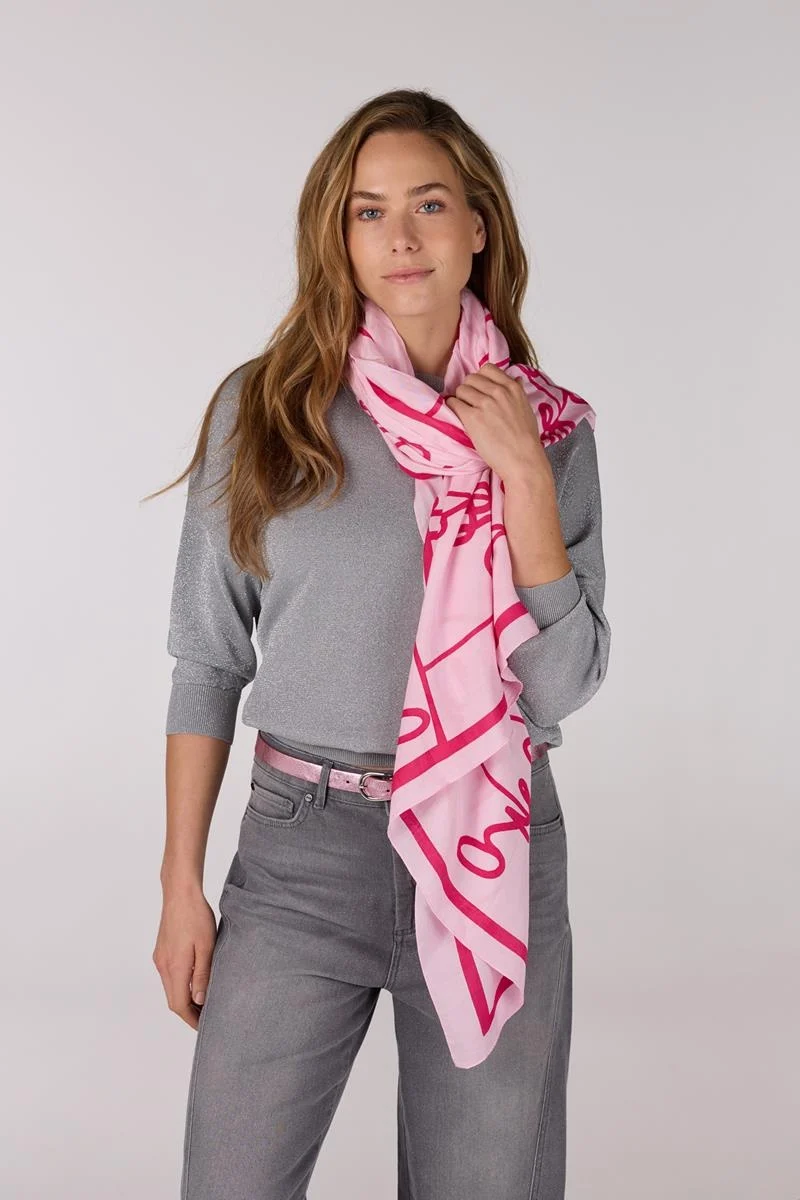Jansen Amsterdam Zomer sjaal vtt 904 light pink/ berry