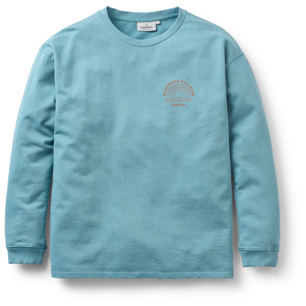 Passenger - Women's Rainbow Recy. Cotton Oversized Sweatshirt - Longsleeve, turkoois