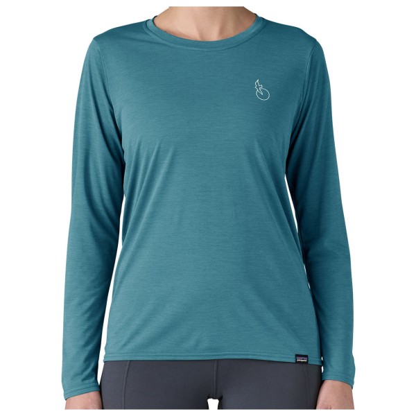Patagonia - Women's L/S Cap Cool Daily Graphic Shirt Waters - Longsleeve, turkoois