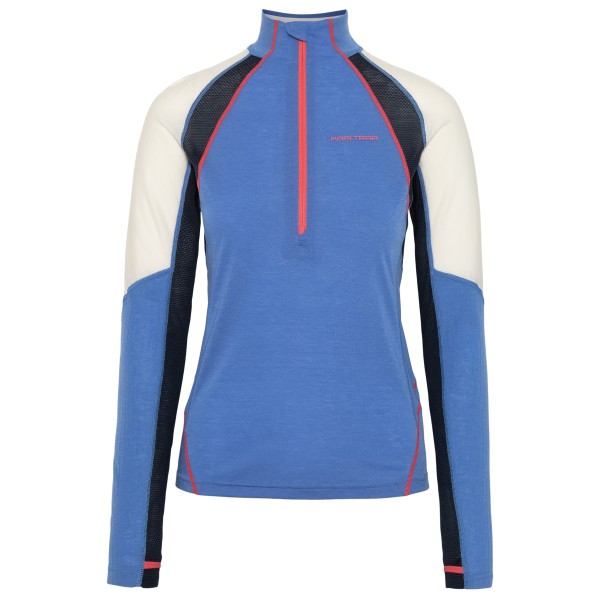 Kari Traa - Women's Alma Half Zip - Longsleeve, blauw
