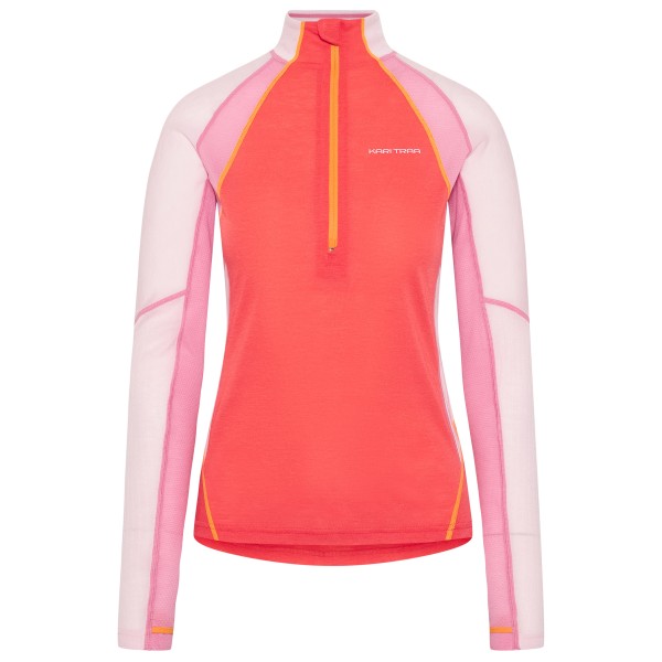 Kari Traa - Women's Alma Half Zip - Longsleeve, rood/roze