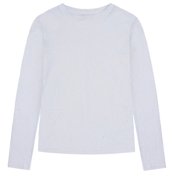 KnowledgeCotton Apparel - Women's L/S Linen T-Shirt - Longsleeve, wit