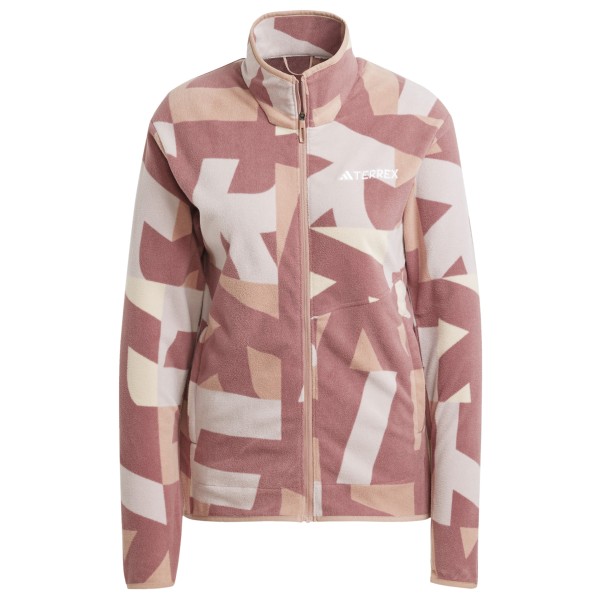 adidas Terrex - Women's Multi AOP Full Zip Fleece Jacket - Fleecevest, roze/bruin