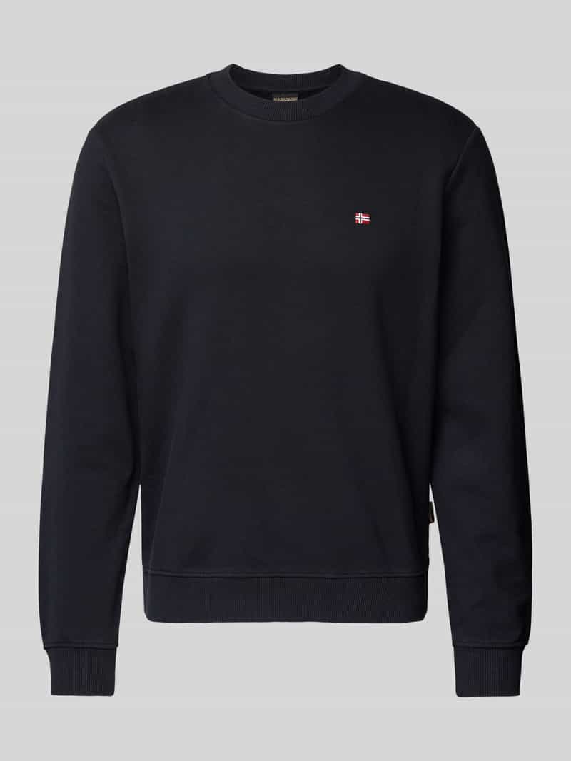 Napapijri Sweatshirt met labelstitching, model 'balis'