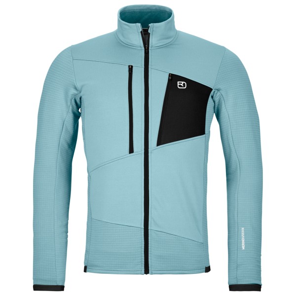 Ortovox - Fleece Grid Jacket - Fleecevest, turkoois