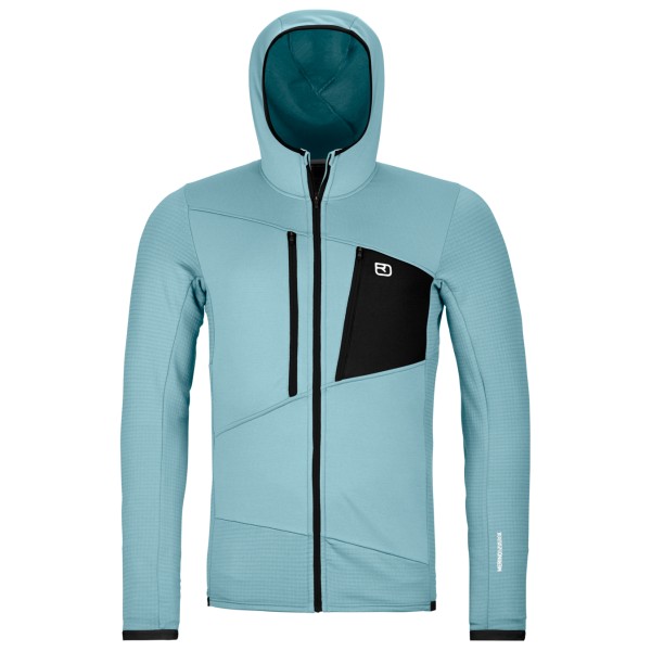 Ortovox - Fleece Grid Hoody - Fleecevest, turkoois