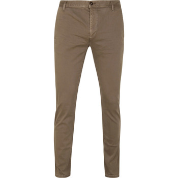 Broek Alberto Rob Stretch Chino Beige