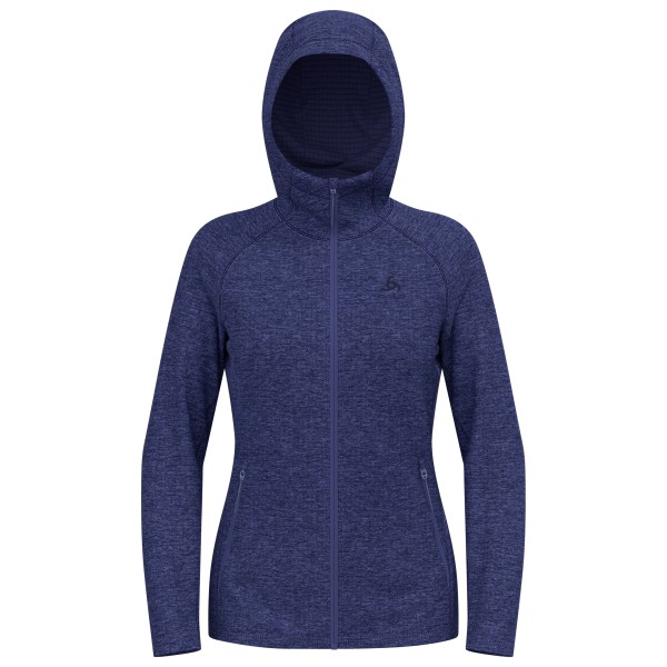 Odlo - Women's Tencia Mid Layer Hoody Full Zip - Fleecevest, blauw