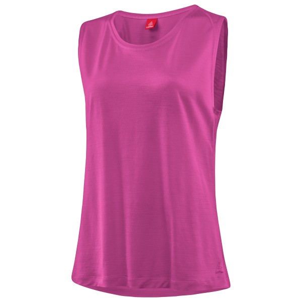 Löffler - Women's Loose Tanktop Merino-Tencel - Merinoshirt, roze