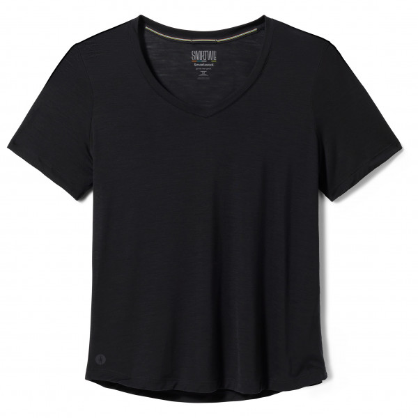 Smartwool - Women's Active Ultralite V-Neck Short Sleeve - Merino-ondergoed, zwart