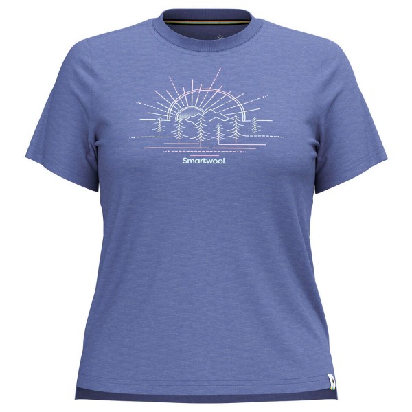 Smartwool - Women's Mountain Sol Graphic Tee - Merinoshirt, blauw/purper