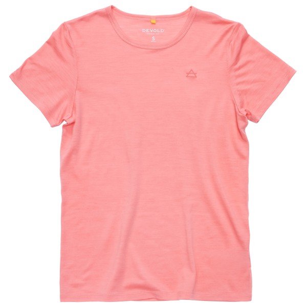 Devold - Women's Active Tee - Merinoshirt, rood