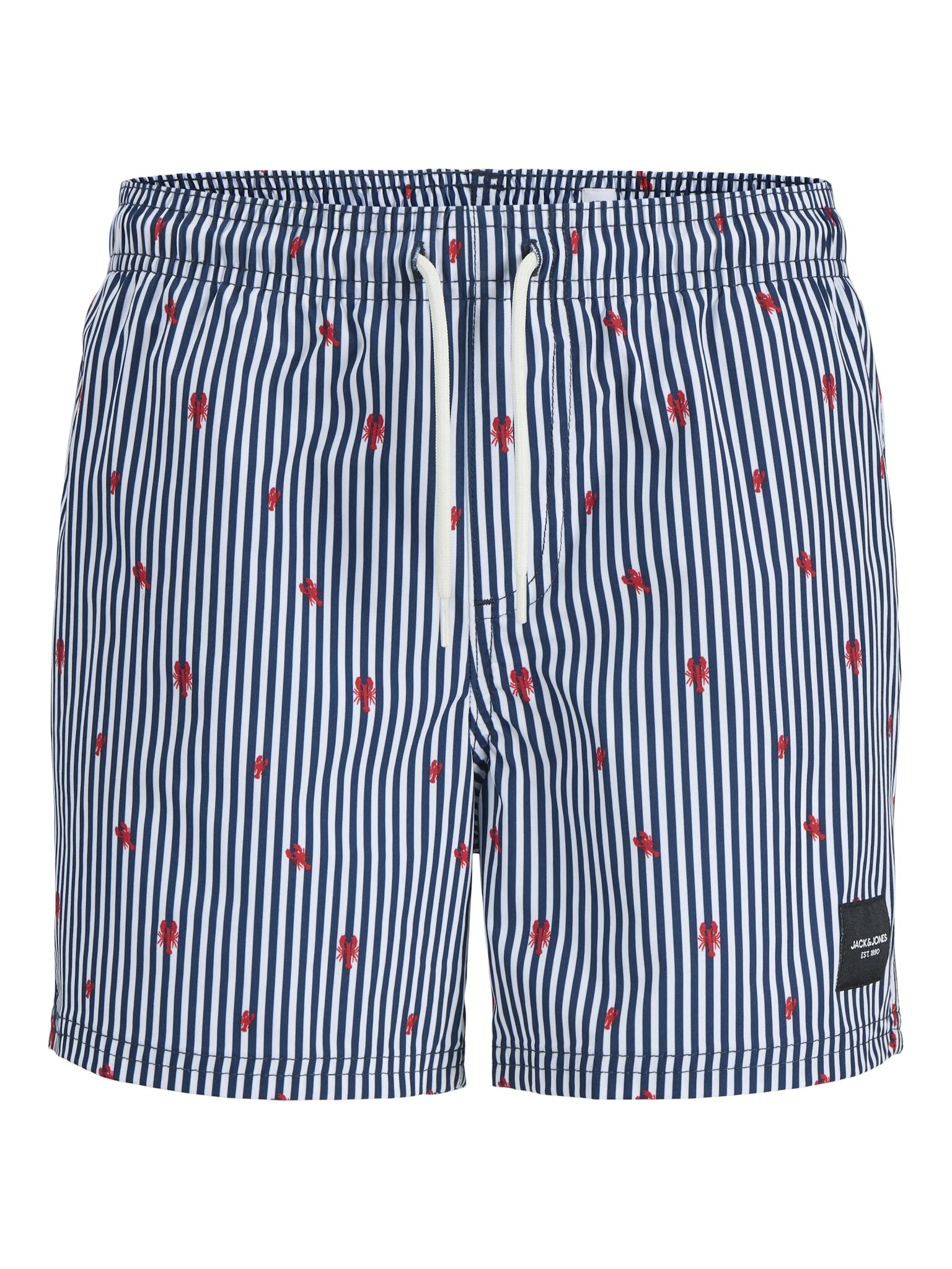 Jack & Jones Jongens zwemshort jpstmaui kreeft blauw/wit gestreept
