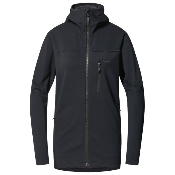 Haglöfs - Women's Rosson Mid Hood - Fleecevest, zwart
