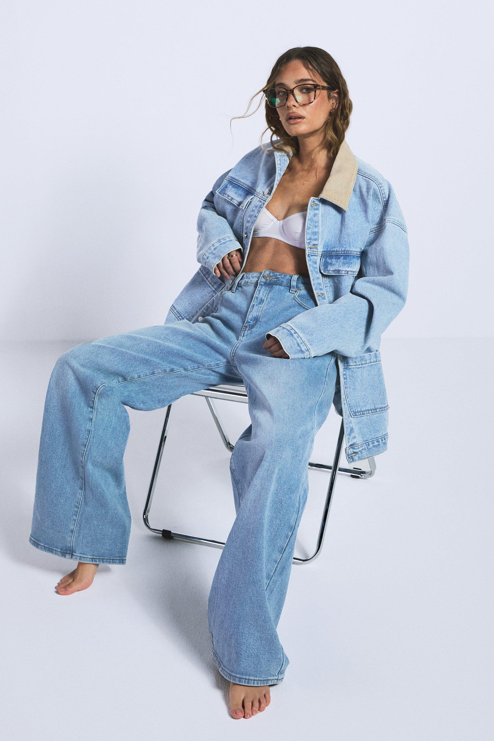 Boohoo Boyfriend Jeans, Light Wash
