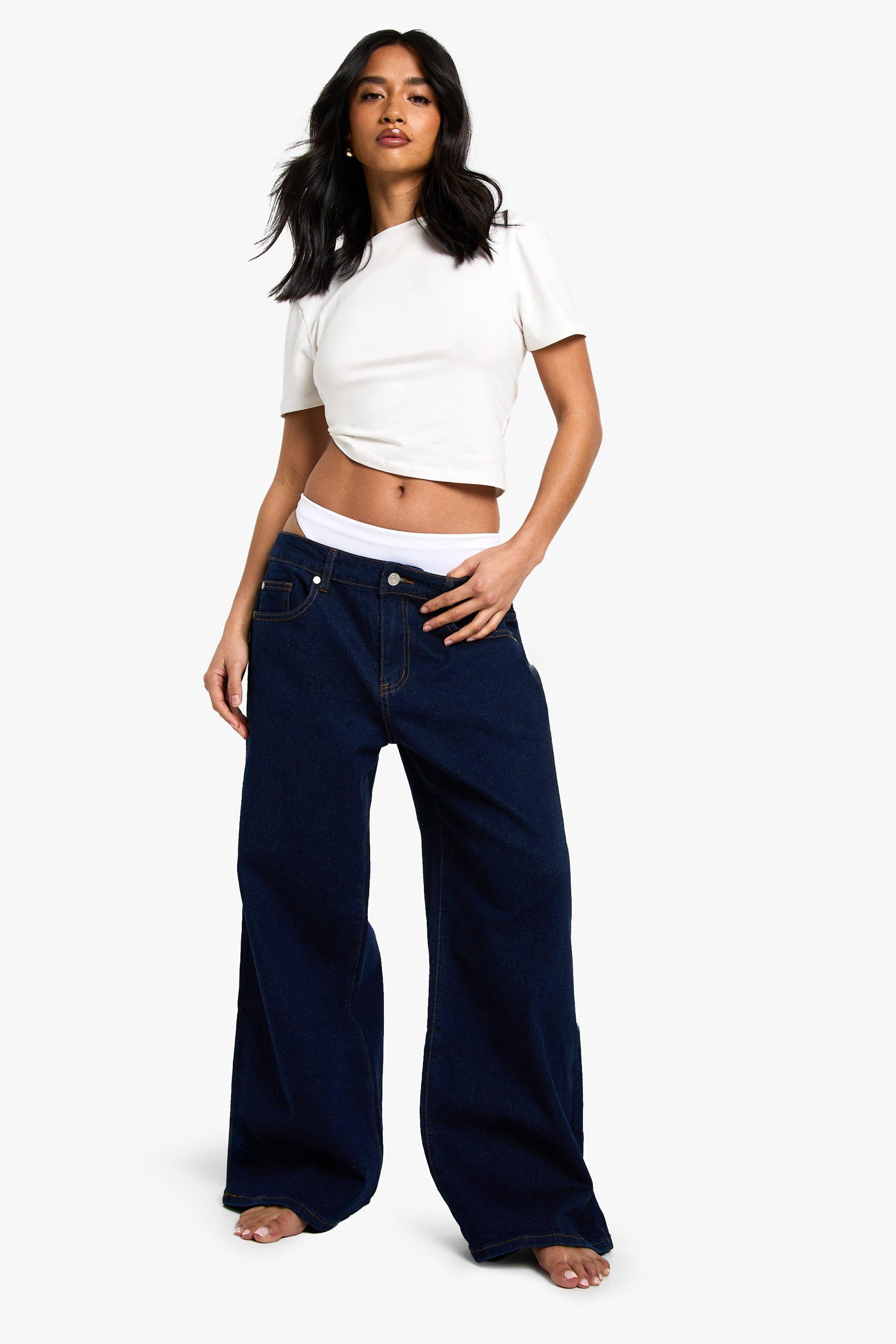 Boohoo Petite Boyfriend Jeans, Indigo