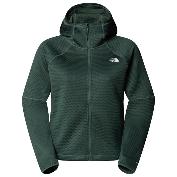 The North Face - Women's Dotknit Thermal Fullzip Hoodie - Fleecevest, groen/blauw