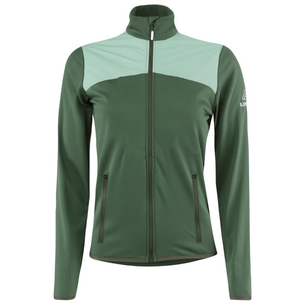 Löffler - Women's Midjacket Tour Tech-Stretch - Fleecevest, olijfgroen