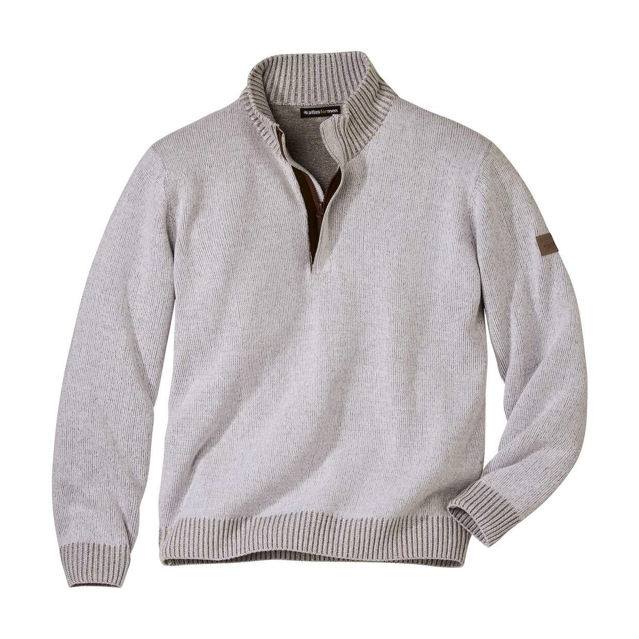 Atlas For Men Heren stijlvolle gebreide marl trui