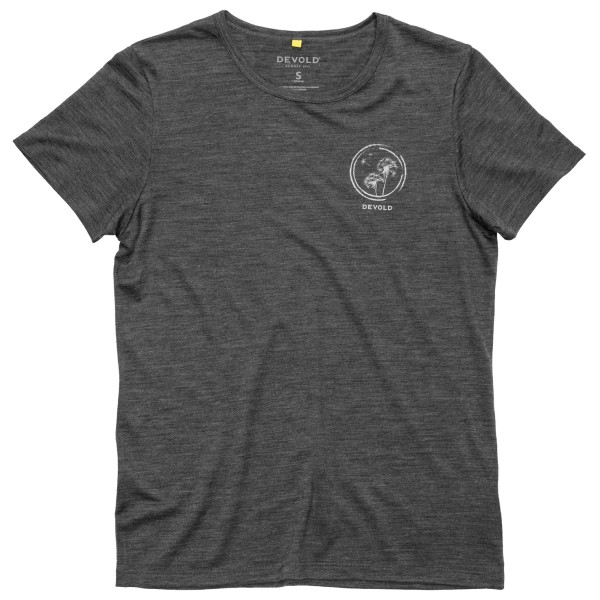 Devold - Women's Active Spring Tee - Merinoshirt, grijs