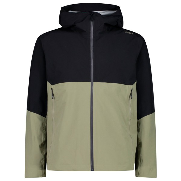 CMP - Jacket Fix Hood 2 Layer - Regenjas, olijfgroen/zwart