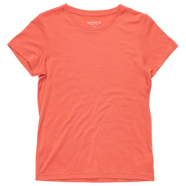 Devold - Women's Classic Tee - Merinoshirt, rood